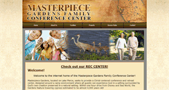 Desktop Screenshot of masterpiecegardensretreatcenter.com