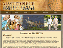 Tablet Screenshot of masterpiecegardensretreatcenter.com